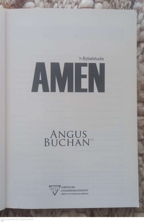 Amen: ‘n Bybelstudie — Angus Buchan secondhand book