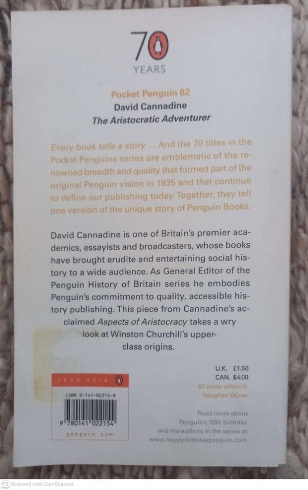 The Aristocratic Adventurer — David Cannadine secondhand book