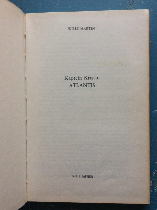 Atlantis - Title Page Kaptein Kristin-Reeks: Atlantis – Wille Martin secondhand book