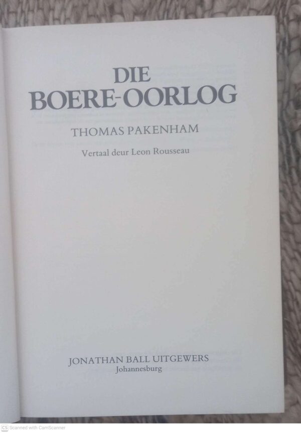 Die Boere-Oorlog — Thomas Pakenham secondhand book