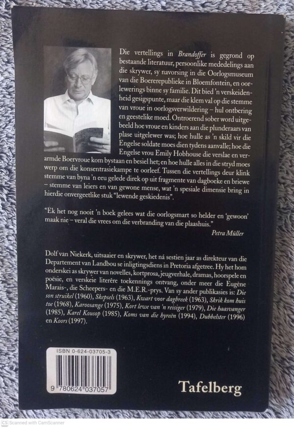 Brandoffer — Dolf Van Niekerk secondhand book