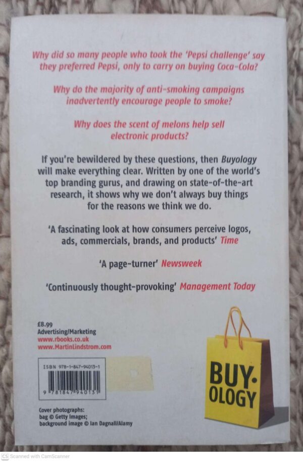 Buyology: How Everything We Believe About Why We Buy Is Wrong — Martin Lindstrom secondhand book