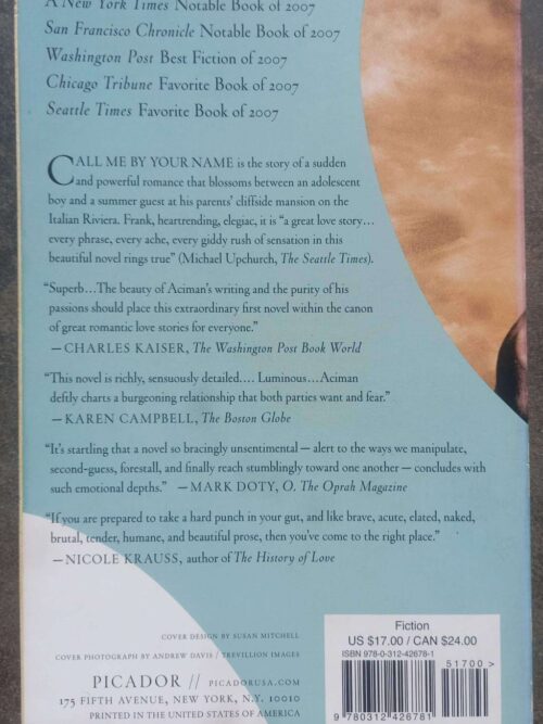 Call Me By Your Name — André Aciman secondhand book