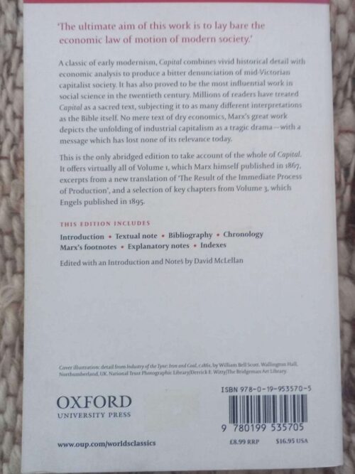 Capital: An Abridged Edition — Karl Marx secondhand book
