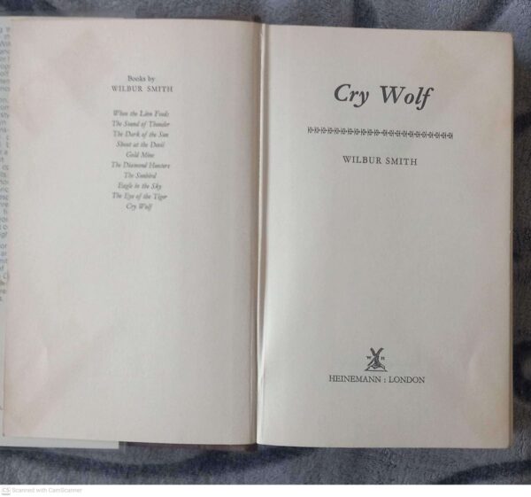 Cry Wolf — Wilbur Smith secondhand book