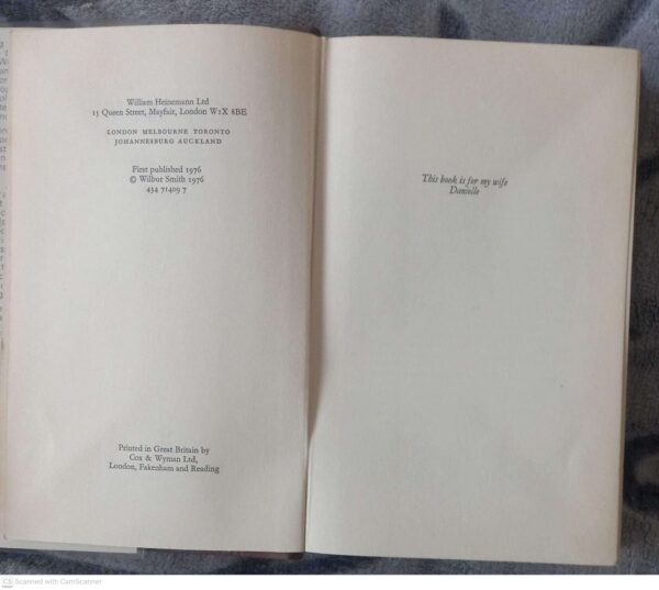 Cry Wolf — Wilbur Smith secondhand book