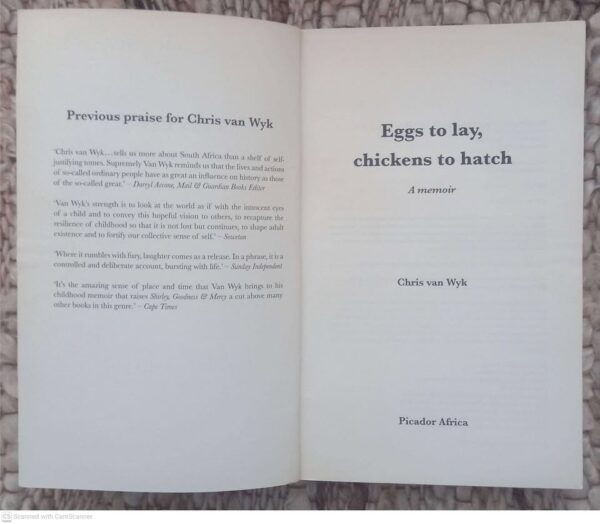 Eggs To Lay, Chickens To Hatch — Chris Van Wyk secondhand book