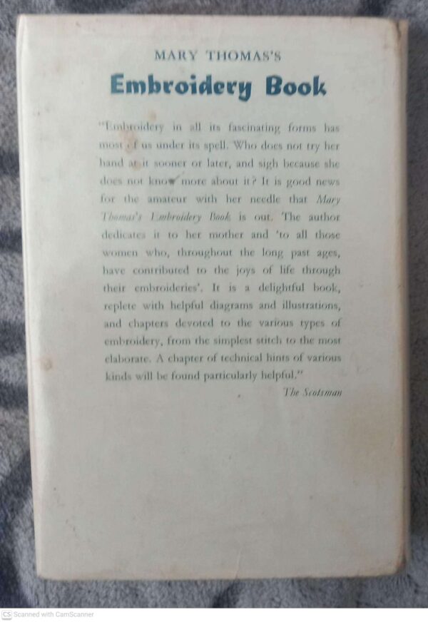 Mary Thomas’s Embroidery Book secondhand book