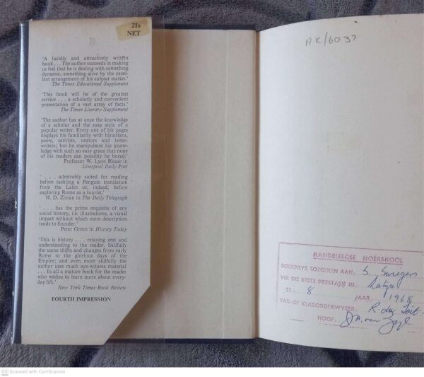 Everyday Life In Ancient Rome — F. R. Cowell secondhand book