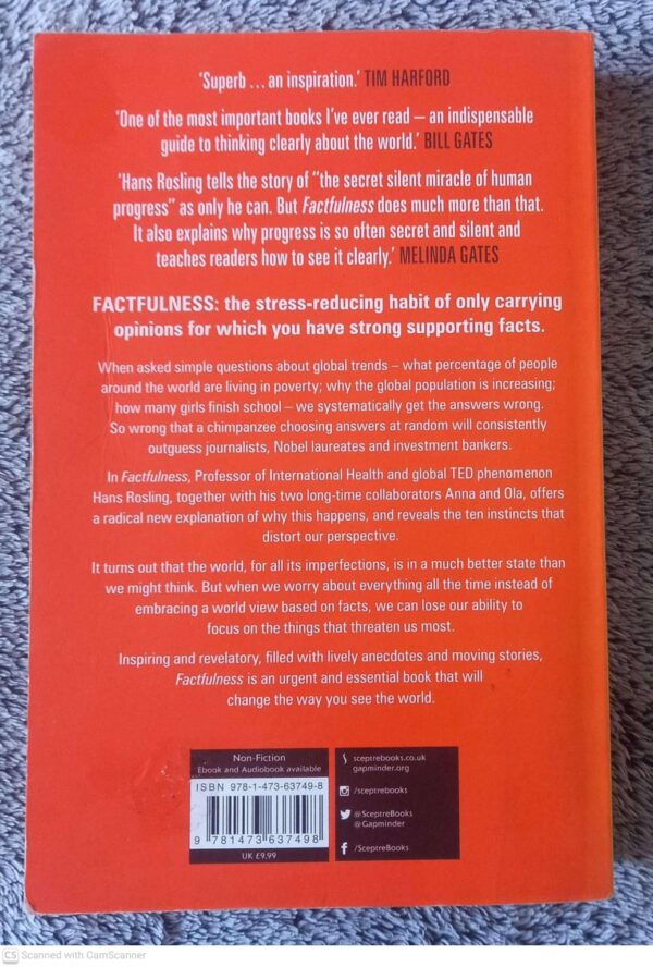 Factfulness2 Factfulness — Hans Rosling, Ola Rosling, Anna Rosling Rönnlund secondhand book