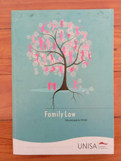 Family Law: Unisa Study Guide secondhand book