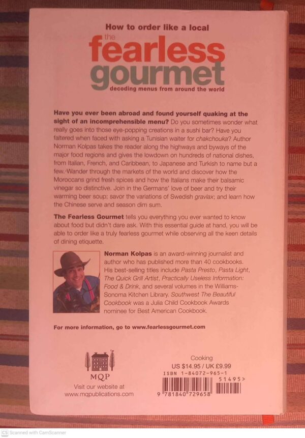 Fearless Gourmet — Norman Koplas secondhand book