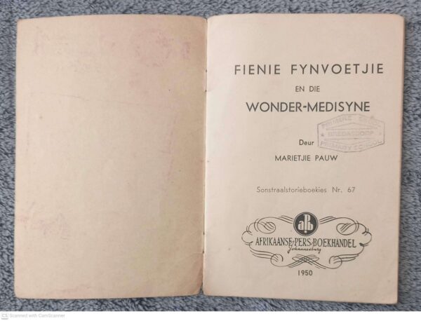 Fienie Fynvoetjie En Die Wonder-Medisyne — Marietjie Pauw secondhand book
