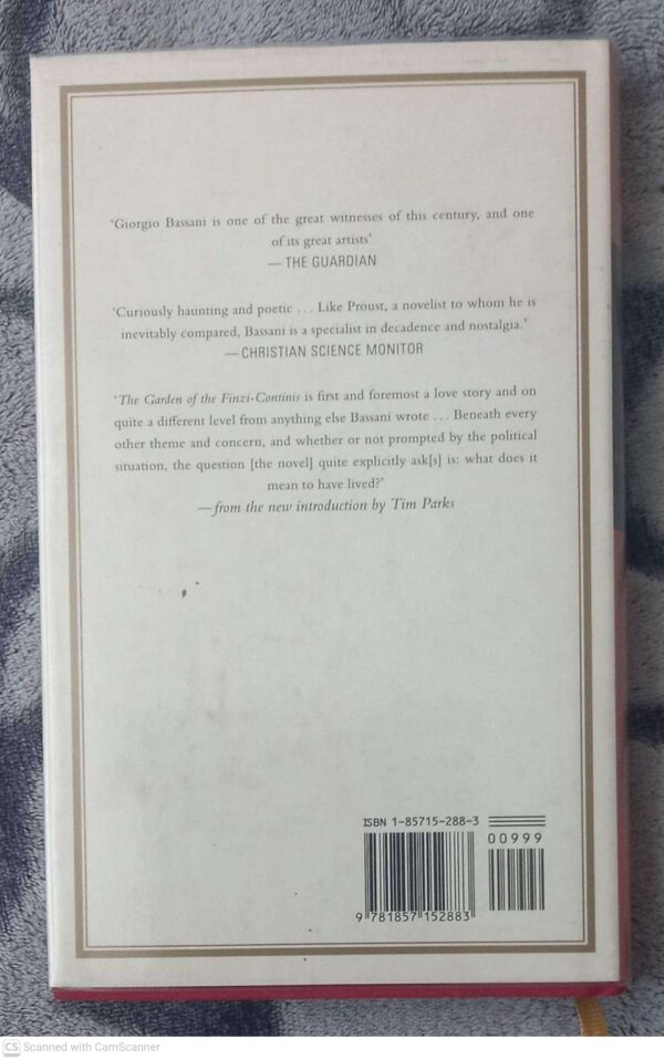 The Garden Of The Finzi-Continis — Giorgio Bassani secondhand book