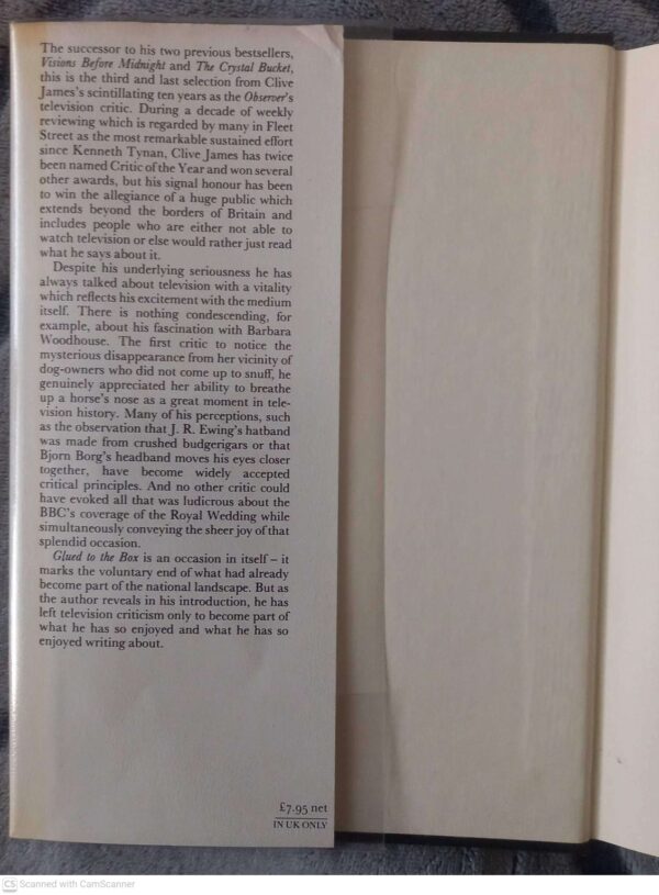 Glued To The Box — Clive James secondhand book