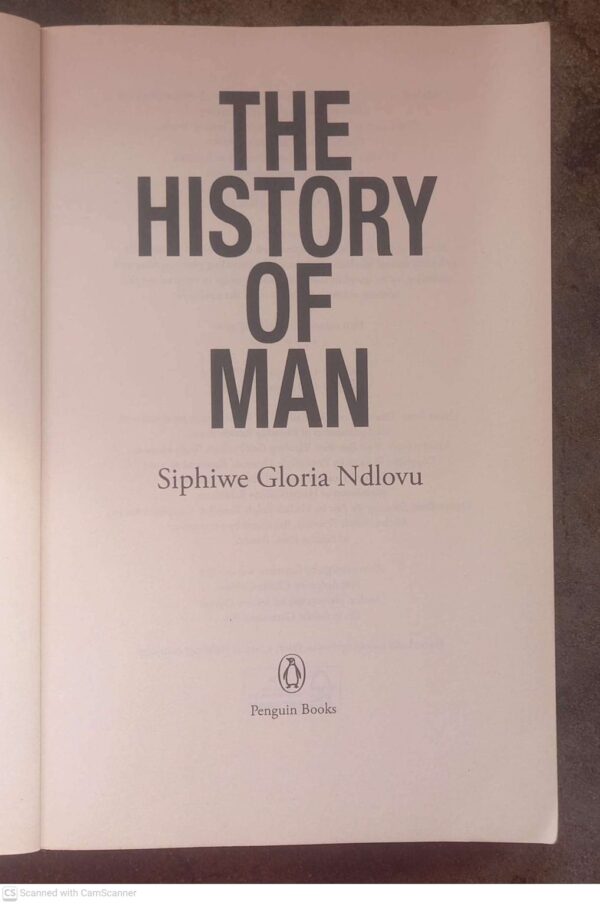 The History Of Man — Siphiwe Gloria Ndlovu secondhand book