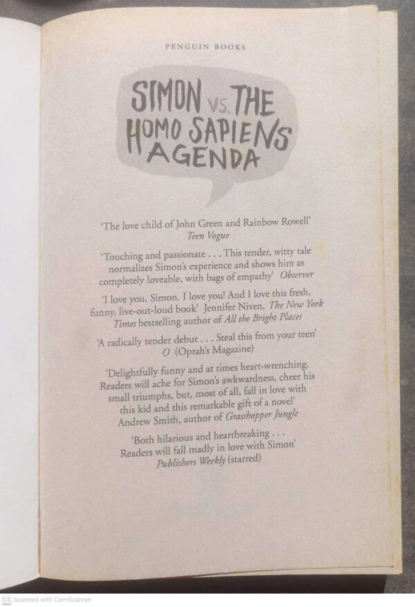 Simon Vs. The Homo Sapiens Agenda — Becky Albertalli secondhand book