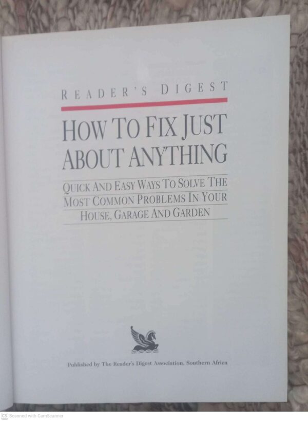 How to Fix Just About Anything3 How To Fix Just About Anything – Reader’s Digest secondhand book