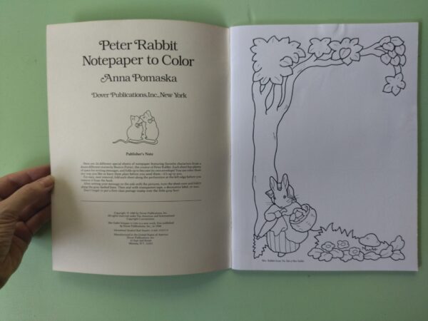 Peter Rabbit Notepaper To Color – Anna Pomaska secondhand book