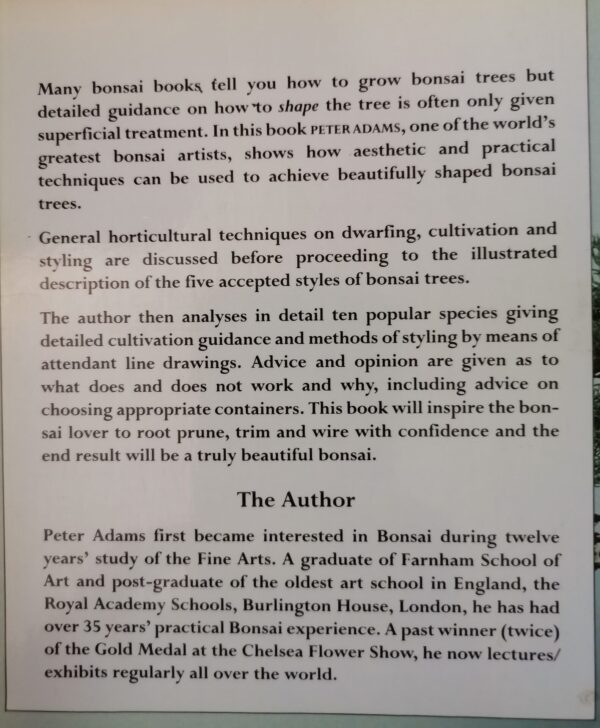 hdrpl Successful Bonsai Shaping – Peter Adam secondhand book