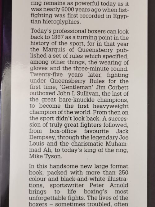 The Pictorial History Of Boxing – Peter Arnold secondhand book