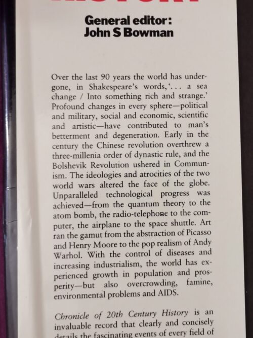 Chronicle Of 20th Century History – John Bowman secondhand book
