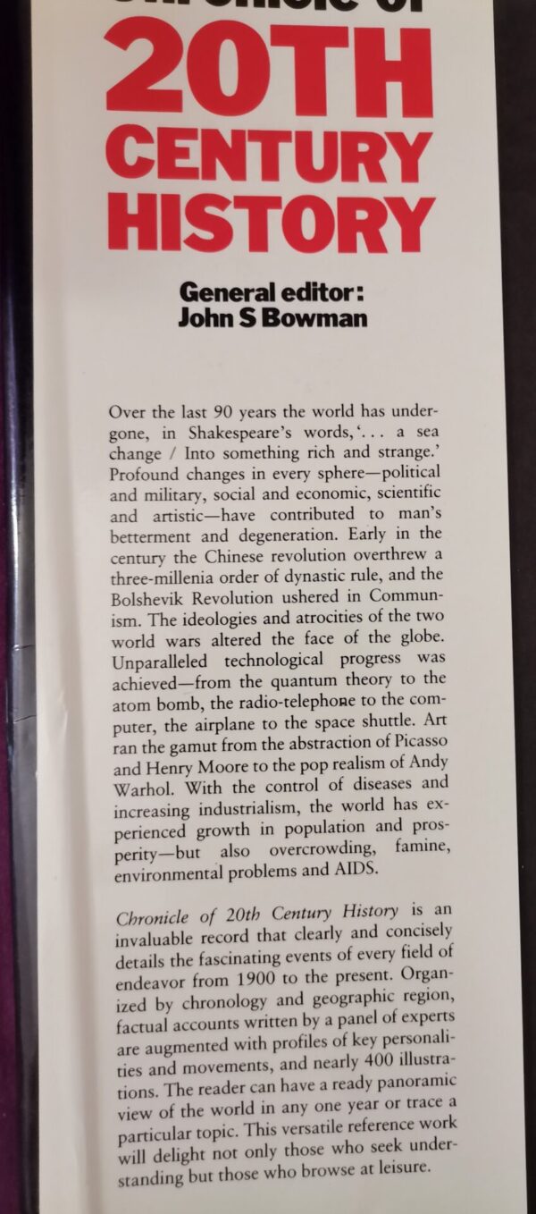 Chronicle Of 20th Century History – John Bowman secondhand book