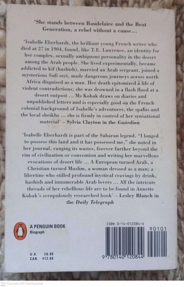 Isabelle2 Isabelle: The Life Of Isabelle Eberhardt — Annette Kobak secondhand book