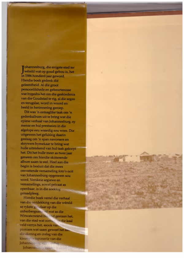Johannesburg: Eenhonderd Jaar, 1886-1986 secondhand book