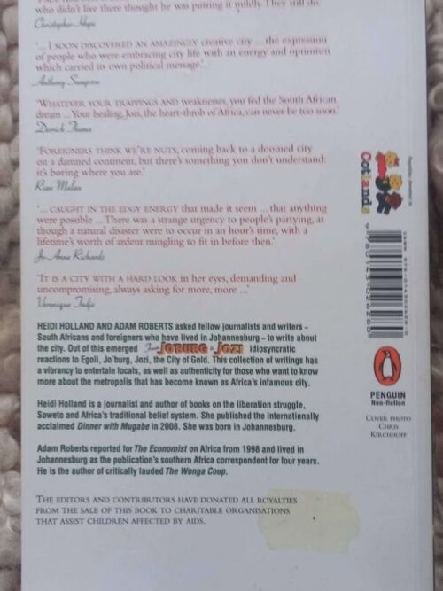 From Jo’burg To Jozi: Stories About Africa’s Infamous City – Heidi Holland, Adam Roberts [Editors] secondhand book