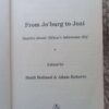 From Jo’burg To Jozi: Stories About Africa’s Infamous City – Heidi Holland, Adam Roberts [Editors] secondhand book