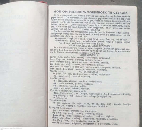 Juta Se Sakwoordeboek / Juta’s Pocket Dictionary secondhand book