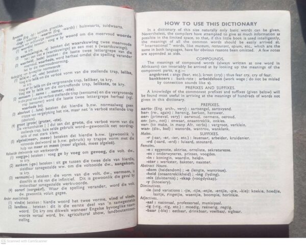 Juta Se Sakwoordeboek / Juta’s Pocket Dictionary secondhand book