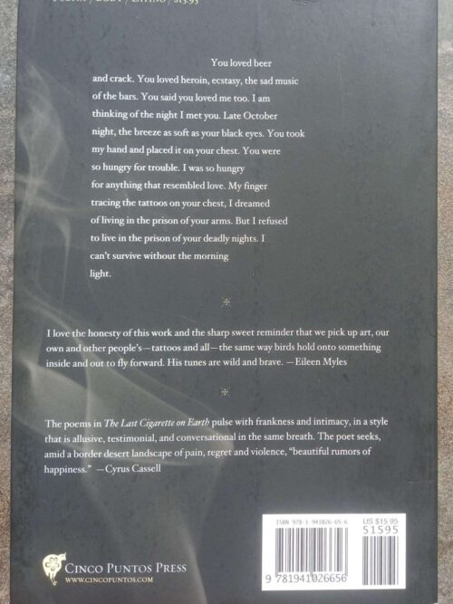 The Last Cigarette On Earth – Benjamin Alire Sáenz secondhand book