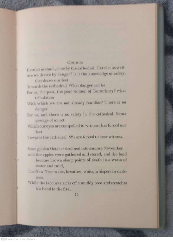 Murder In The Cathedral — T. S. Eliot secondhand book