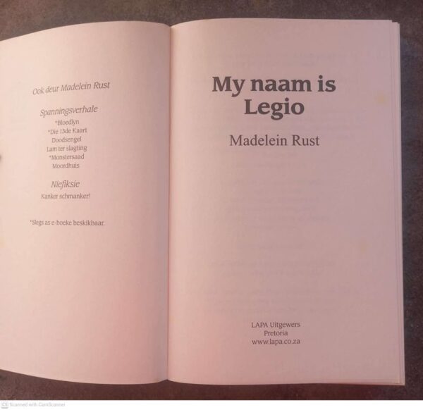 My Naam Is Legio — Madelein Rust secondhand book