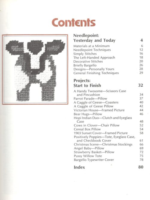 Needlepoint Techniques And Projects – Sunset Books secondhand book