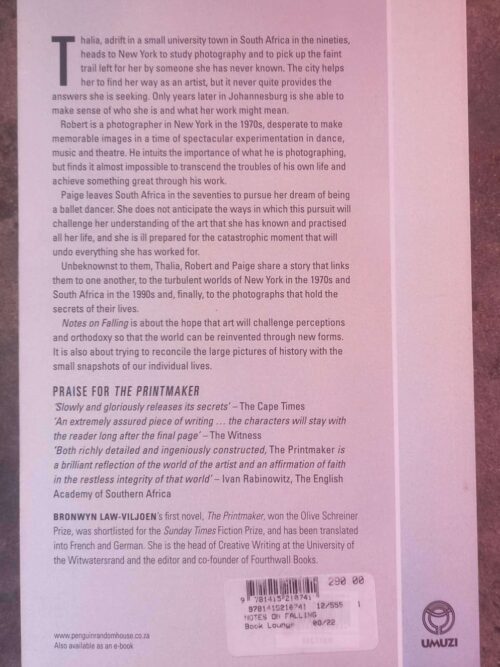Notes On Falling — Bronwyn Law-Viljoen secondhand book