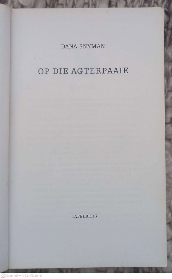 Op Die Agterpaaie — Dana Snyman secondhand book