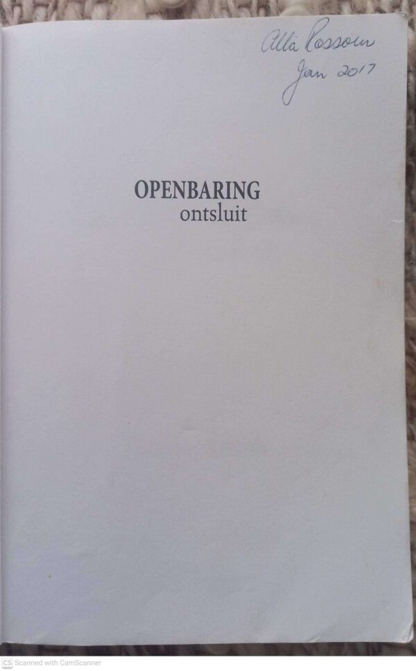 Openbaring Ontsluit 3 Openbaring Ontsluit — Riekert Botha secondhand book