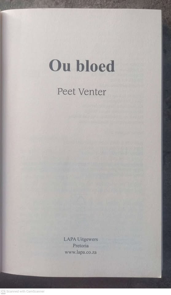 Ou Bloed – Peet Venter secondhand book