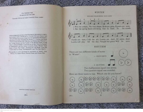 The Oxford School Music Books: Junior Bk. 1 – Fiske, Dobbs secondhand book