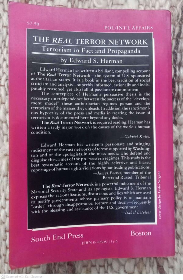 Real Terror Network — Edward S. Herman secondhand book