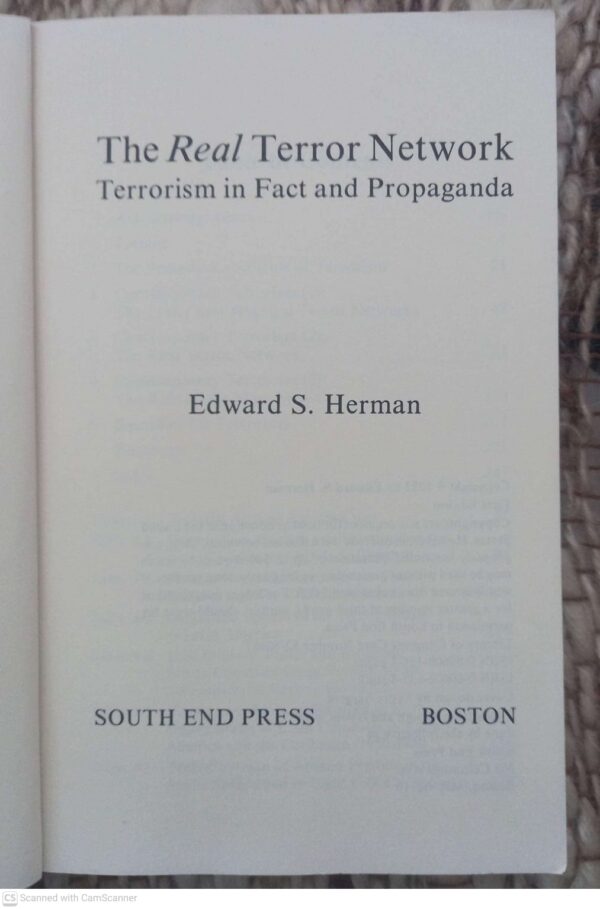 Real Terror Network — Edward S. Herman secondhand book