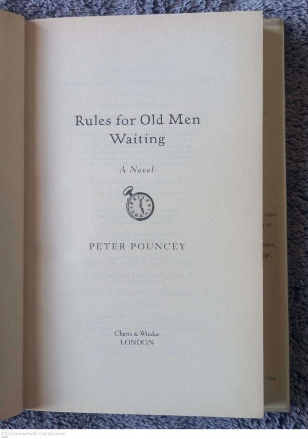 Rules For Old Men Waiting — Peter R. Pouncey secondhand book