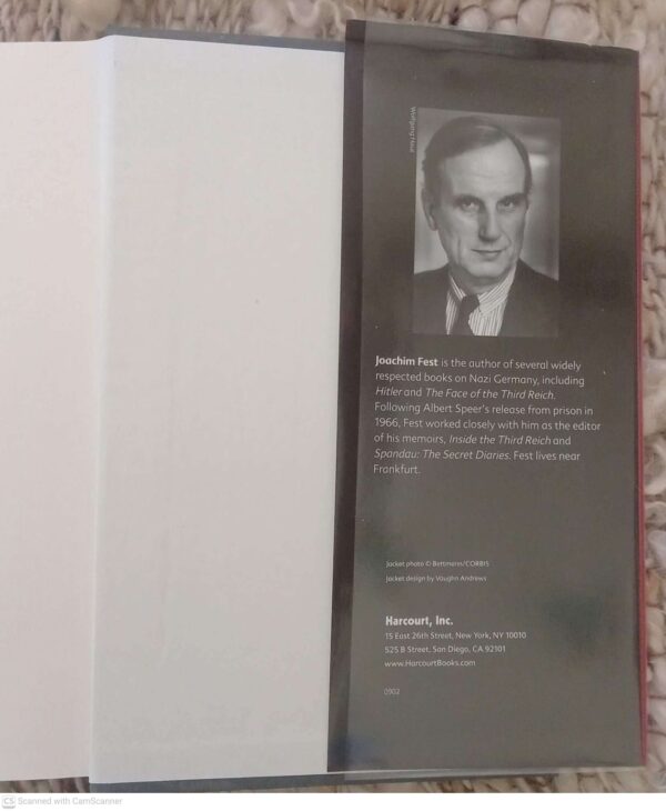 Speer: The Final Verdict — Joachim Fest secondhand book