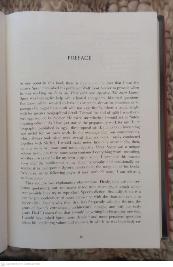 Speer: The Final Verdict — Joachim Fest secondhand book