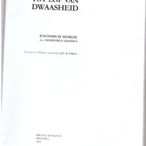 Tot Lof Van Dwaasheid – Desiderius Erasmus secondhand book