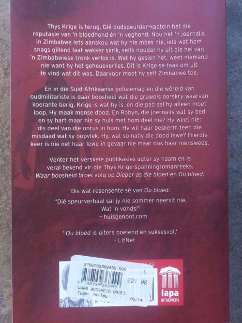 Waar Boosheid Broei – Peet Venter secondhand book