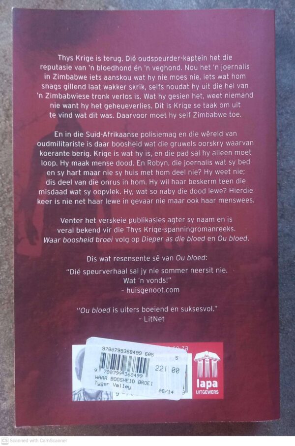 Waar Boosheid Broei – Peet Venter secondhand book